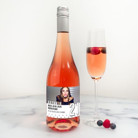 Bouteille de Secco Personnalisable avec Texte et Image
