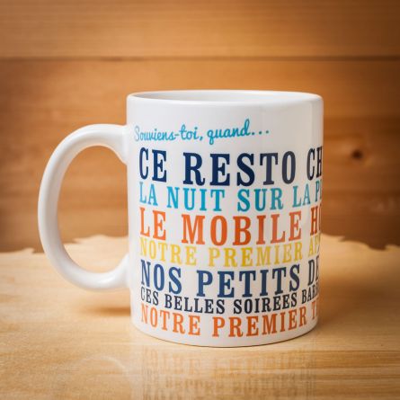 Tasse personnalisable – Souviens toi, quand...