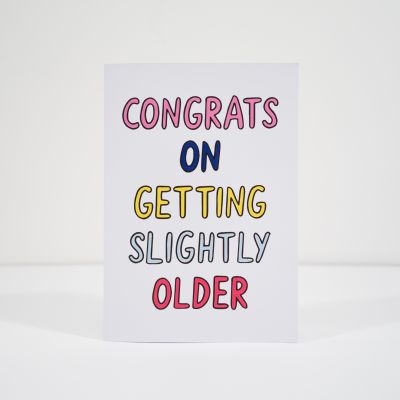 Cadeau pour son copain - Carte d’anniversaire Slightly Older