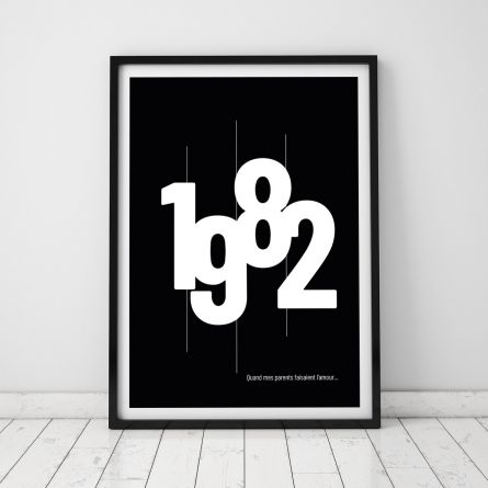 Année de Naissance - Poster Personnalisable