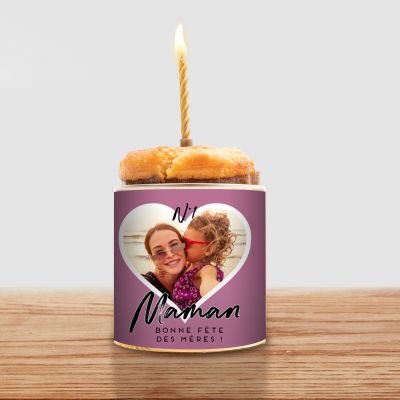 Cancake avec Coeur et Texte Cancake avec Coeur et Texte