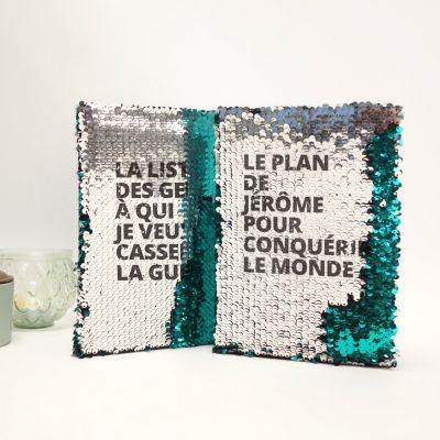 Carnet à Paillettes Personnalisable Carnet à Paillettes Personnalisable