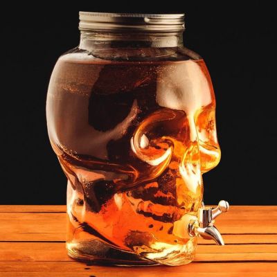 Accessoires de bar - Distributeur de Boissons Tête de Mort